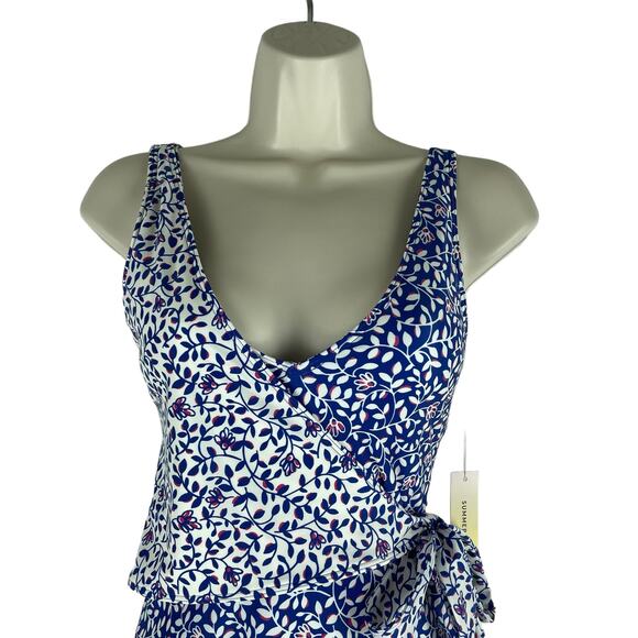 Summersalt The Perfect Wrap One Piece Swimsuit Floral Print Size 4 - Picture 4 of 10